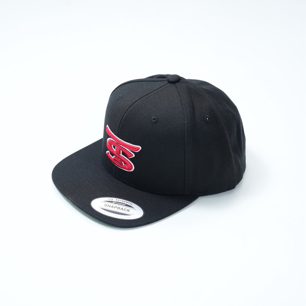 6PANEL BASEBALL CAP（BLACK×RED）