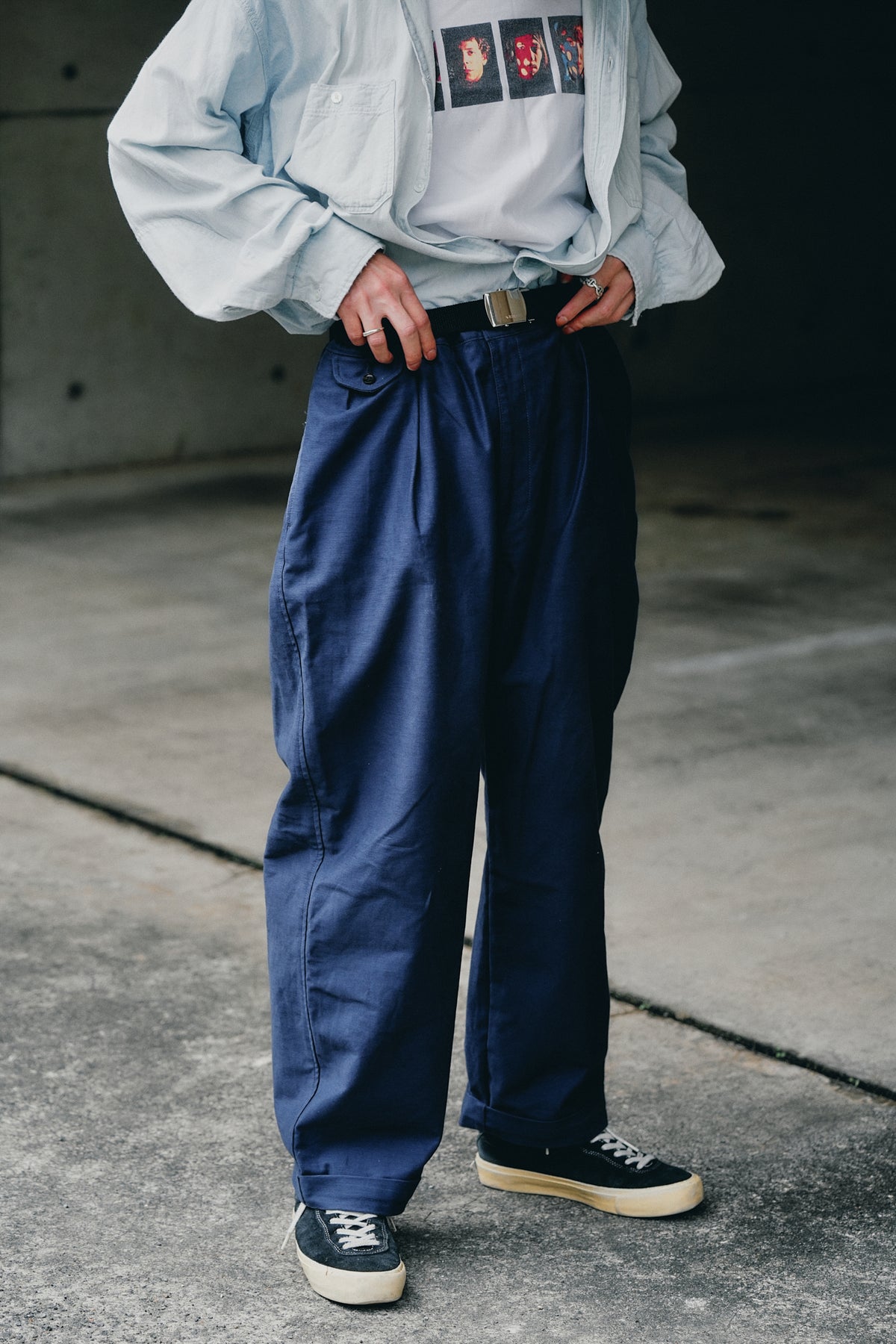 STANDARD CHINO TROUSERS（NAVY）