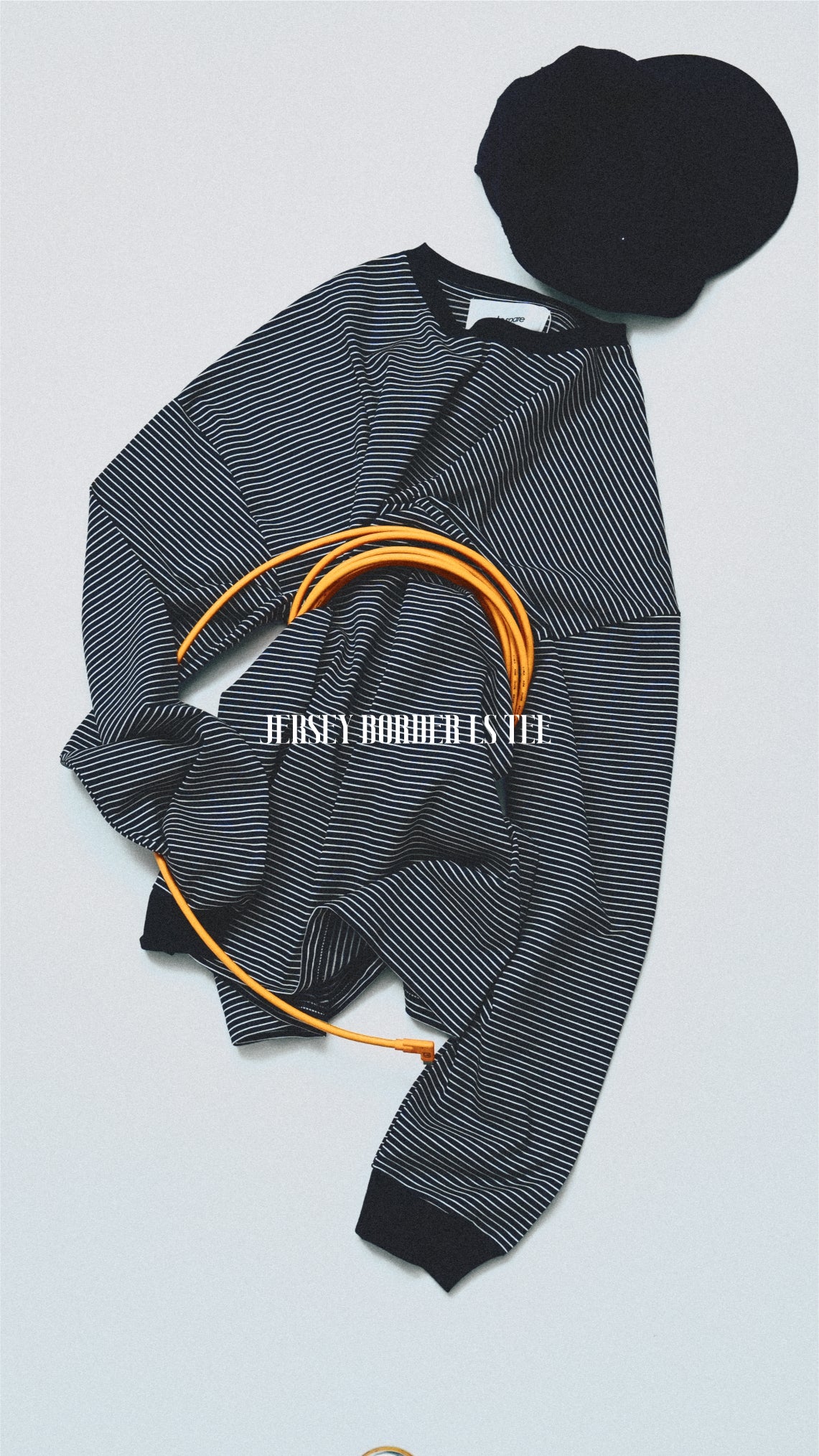 JERSEY BORDER LS TEE