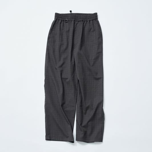 MERINO WOOL CHECK SLACKS