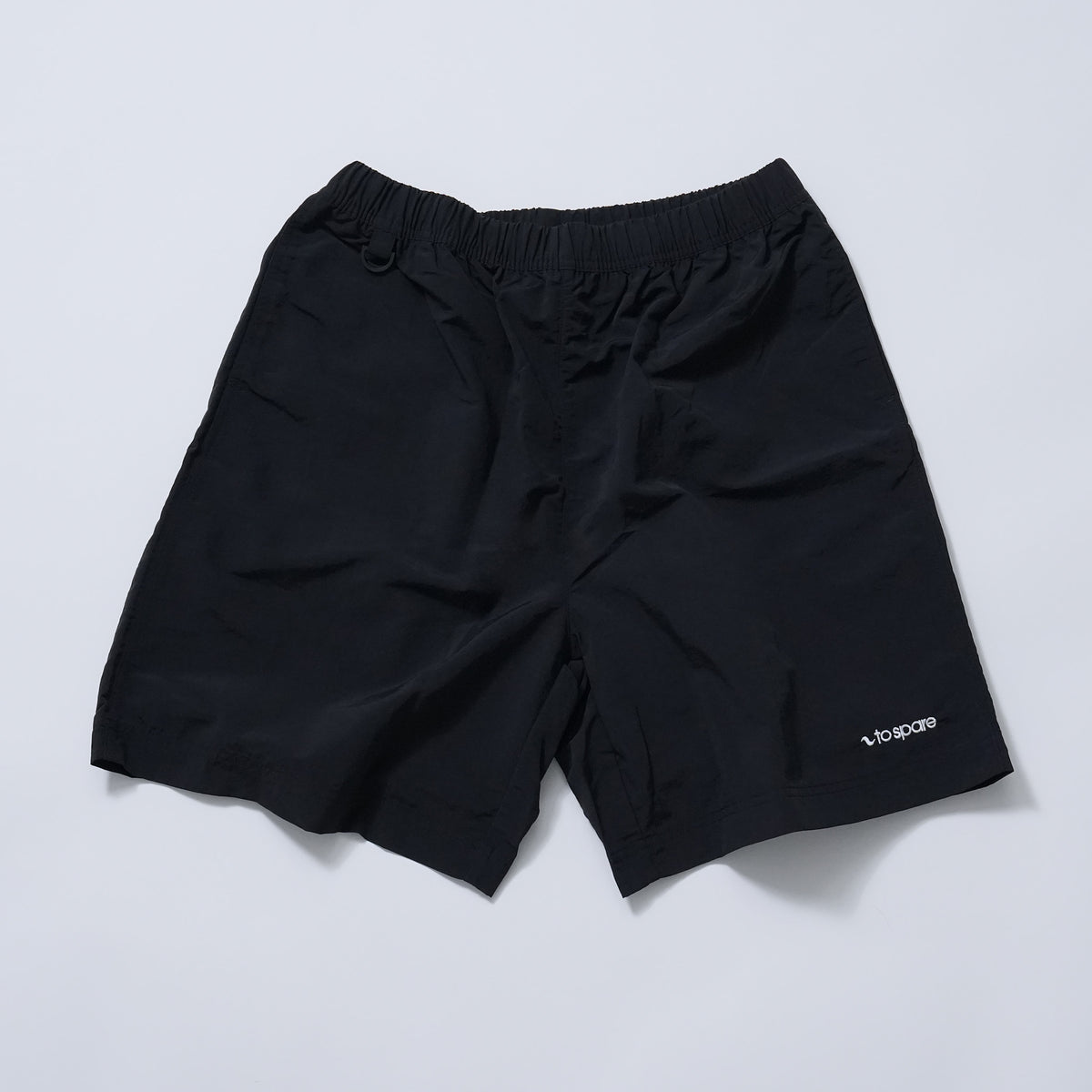 PLANE LOGO NYLON EASY SHORTS（BLACK）